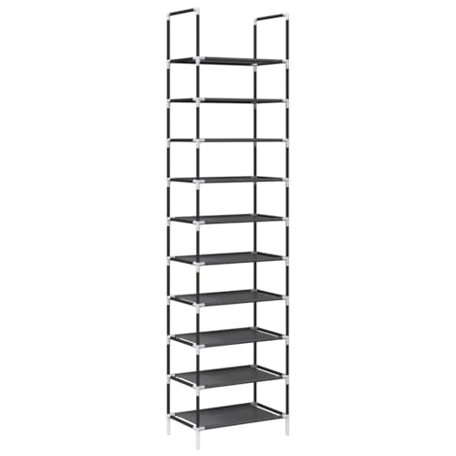 vidaXL Schuhregal 10-stöckig Schwarz 44x28x180 cm Vliesstoff, Schuhaufbewahrung, Schuhregal, Schuhschrank, Schuhorganizer vidaXL Schuhregal 10-stöckig Schwarz 44x28x180 cm Vliesstoff, Schuhaufbewahrung, Schuhregal, Schuhschrank, Schuhorganizer von vidaXL