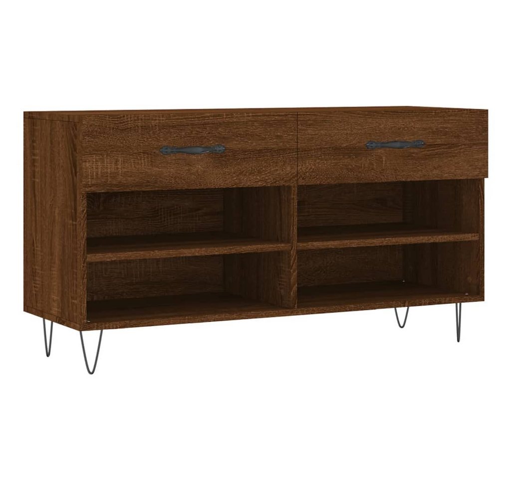 vidaXL Schuhregal Schuhbank Braun Eichen-Optik 102x35x55 cm Holzwerkstoff, 1-tlg. vidaXL Schuhregal Schuhbank Braun Eichen-Optik 102x35x55 cm Holzwerkstoff, 1-tlg. von vidaXL