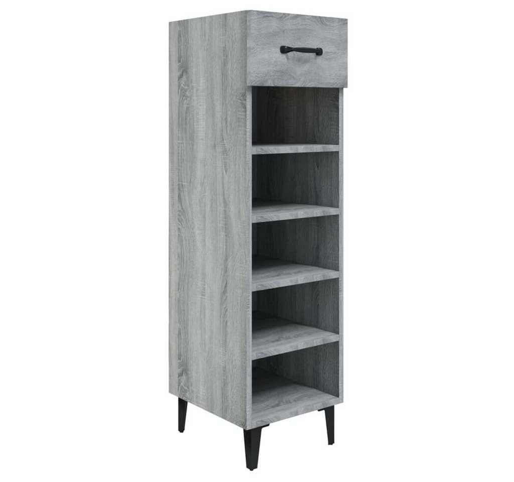 vidaXL Schuhregal Schuhschrank Grau Sonoma 30x35x105 cm Holzwerkstoff, 1-tlg. von vidaXL