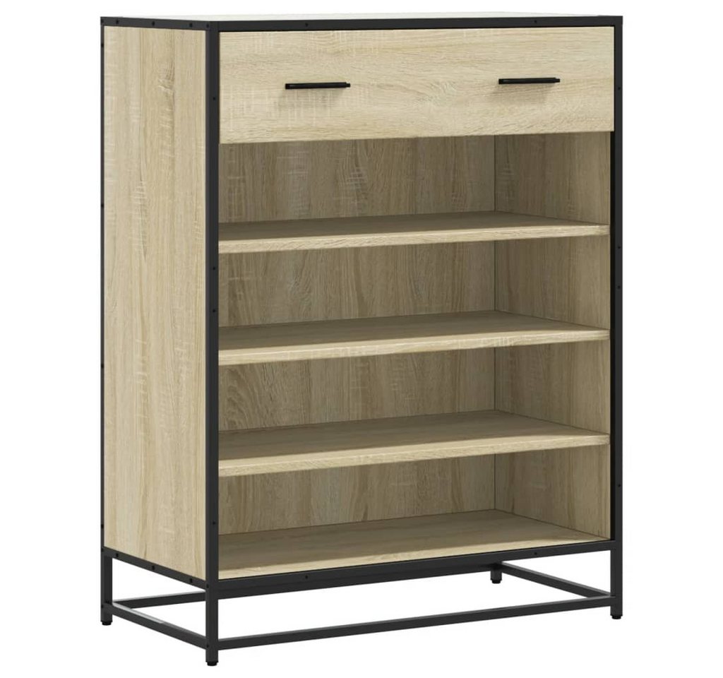 vidaXL Schuhregal Schuhschrank Sonoma Eiche 75x38x97,5 cm Holzwerkstoff Metall, 1-tlg. vidaXL Schuhregal Schuhschrank Sonoma Eiche 75x38x97,5 cm Holzwerkstoff Metall, 1-tlg. von vidaXL