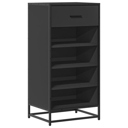 vidaXL Schuhregal Schwarz 48x38x97,5 cm Holzwerkstoff, Schuhschrank, Schuhaufbewahrung, Schuhe Organizer, Schuhe Aufbewahrung, Schrank Schuhe vidaXL Schuhregal Schwarz 48x38x97,5 cm Holzwerkstoff, Schuhschrank, Schuhaufbewahrung, Schuhe Organizer, Schuhe Aufbewahrung, Schrank Schuhe von vidaXL