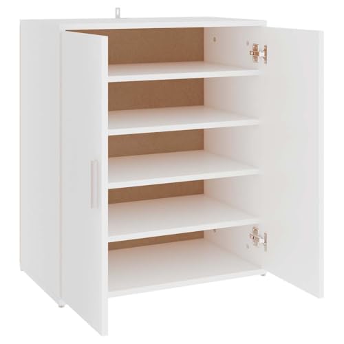 vidaXL Schuhschrank 5 Ablagen Wand Schuhkommode Schuhregal Schuhablage Schuhaufbewahrung Schuhständer Schuhorganizer Weiß 60x35x70cm Holzwerkstoff vidaXL Schuhschrank 5 Ablagen Wand Schuhkommode Schuhregal Schuhablage Schuhaufbewahrung Schuhständer Schuhorganizer Weiß 60x35x70cm Holzwerkstoff von vidaXL