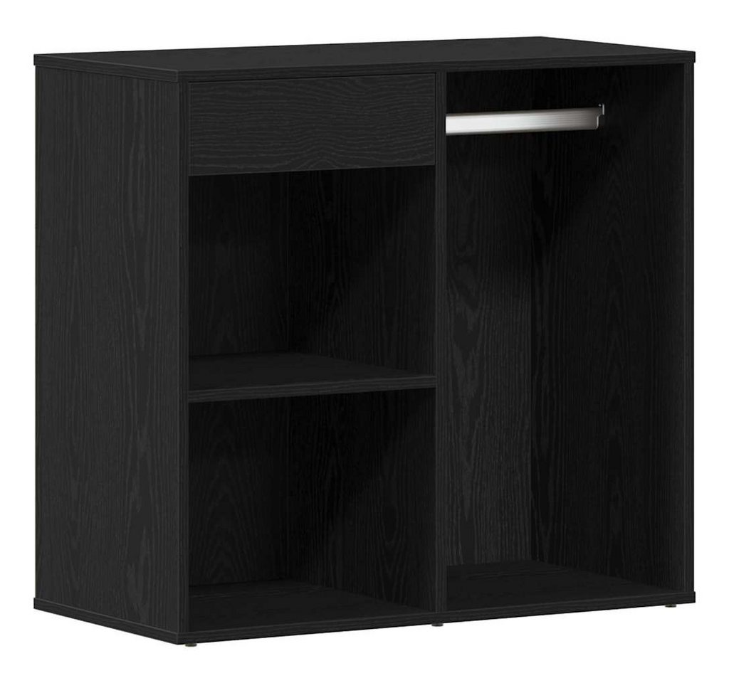 vidaXL Schuhschrank Kosmetikschrank mit Regal Schwarz Eichen-Optik 80 x 40 x 75 cm (1-St) von vidaXL