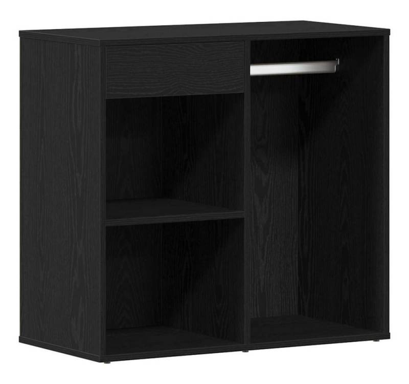 vidaXL Schuhschrank Kosmetikschrank mit Regal Schwarz Eichen-Optik 80 x 40 x 75 cm (1-St) von vidaXL