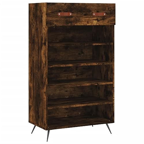 vidaXL Schuhschrank Räuchereiche 60x35x105 cm Holzwerkstoff von vidaXL