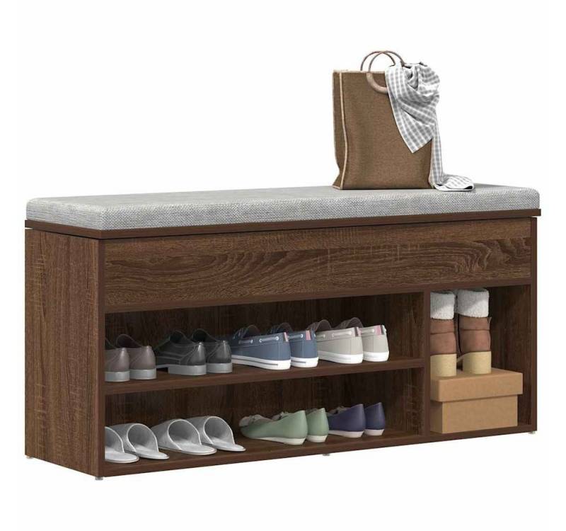 vidaXL Schuhschrank Schuhbank Braun Eichen-Optik 102x30,5x45 cm Holzwerkstoff vidaXL Schuhschrank Schuhbank Braun Eichen-Optik 102x30,5x45 cm Holzwerkstoff von vidaXL