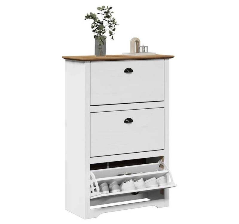 vidaXL Schuhschrank Schuhregal BODO Weiß und Braun 80x35x118 cm vidaXL Schuhschrank Schuhregal BODO Weiß und Braun 80x35x118 cm von vidaXL