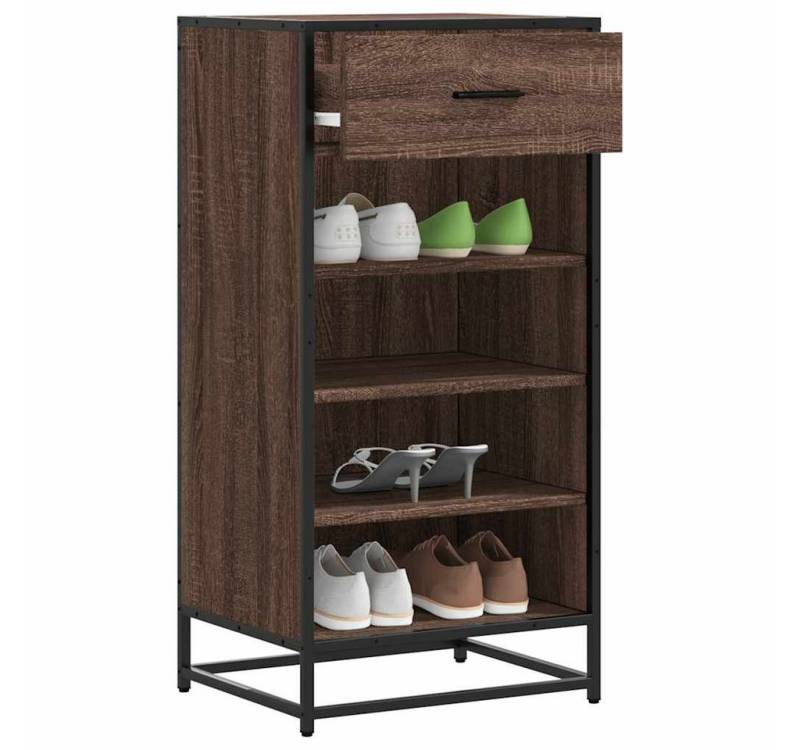vidaXL Schuhschrank Schuhregal Braun Eichen-Optik 48x38x97,5 cm Holzwerkstoff von vidaXL