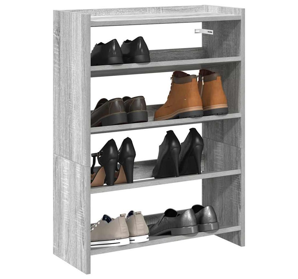 vidaXL Schuhschrank Schuhregal Grau Sonoma 60x25x100 cm Holzwerkstoff von vidaXL