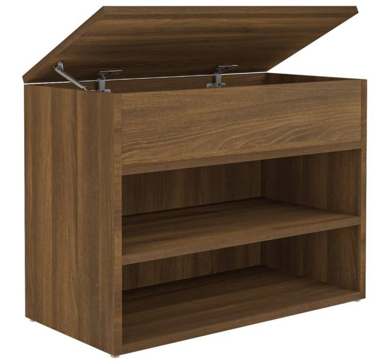 vidaXL Schuhschrank Schuhregal Schuhbank Braun Eichen-Optik 60x30x45 cm Spanplatte von vidaXL