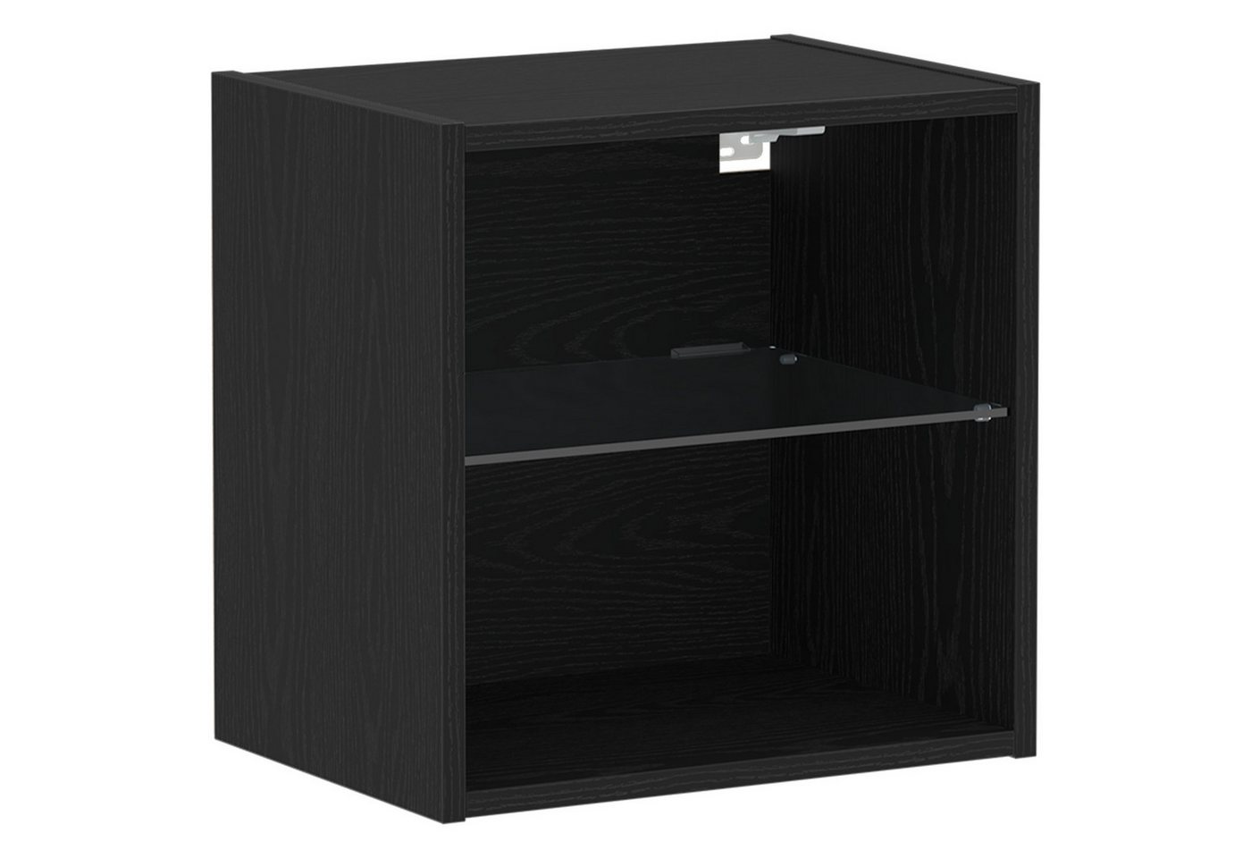 vidaXL Schuhschrank Schweberegal Schwarz Eiche 40x28,5x40 cm Holzwerkstoff (1-St) von vidaXL