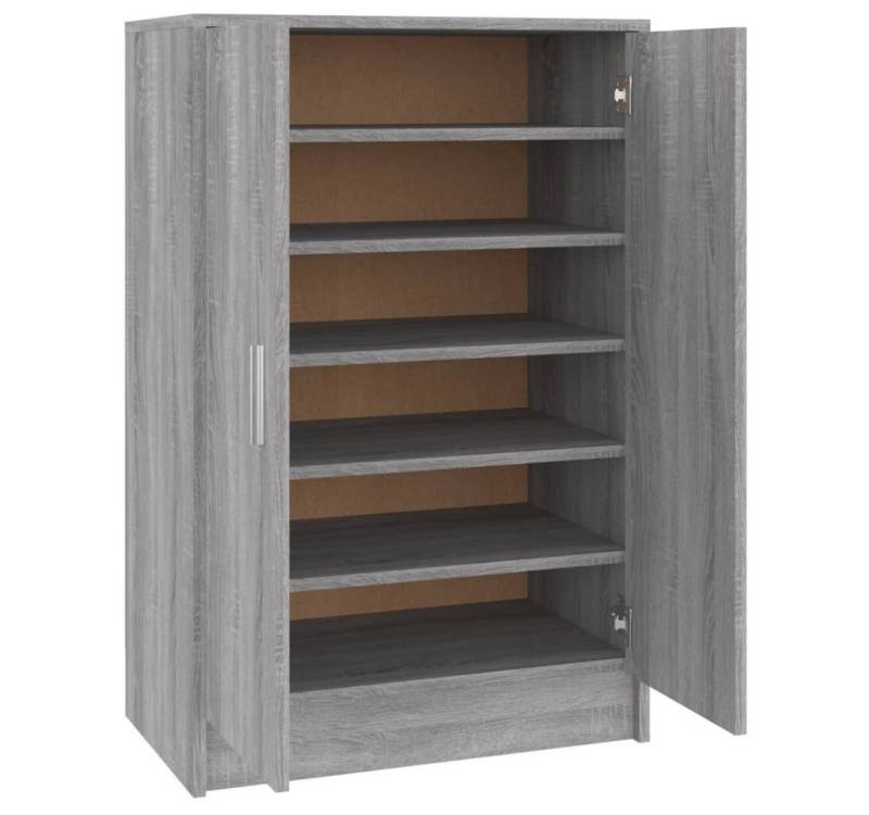 vidaXL Schuhschrank Schuhregal Grau Sonoma 60x35x92 cm Holzwerkstoff von vidaXL