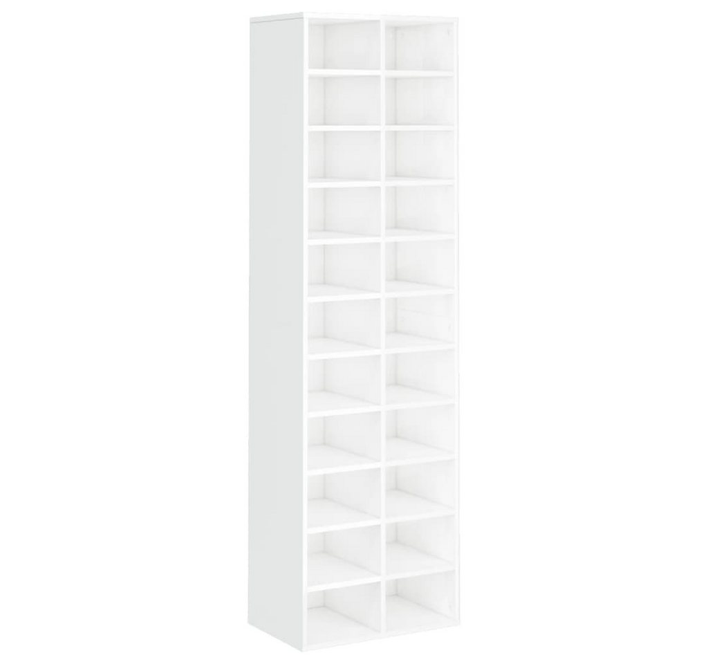 vidaXL Schuhschrank Schuhregal Hochglanz-Weiß 54x34x183 cm Holzwerkstoff von vidaXL