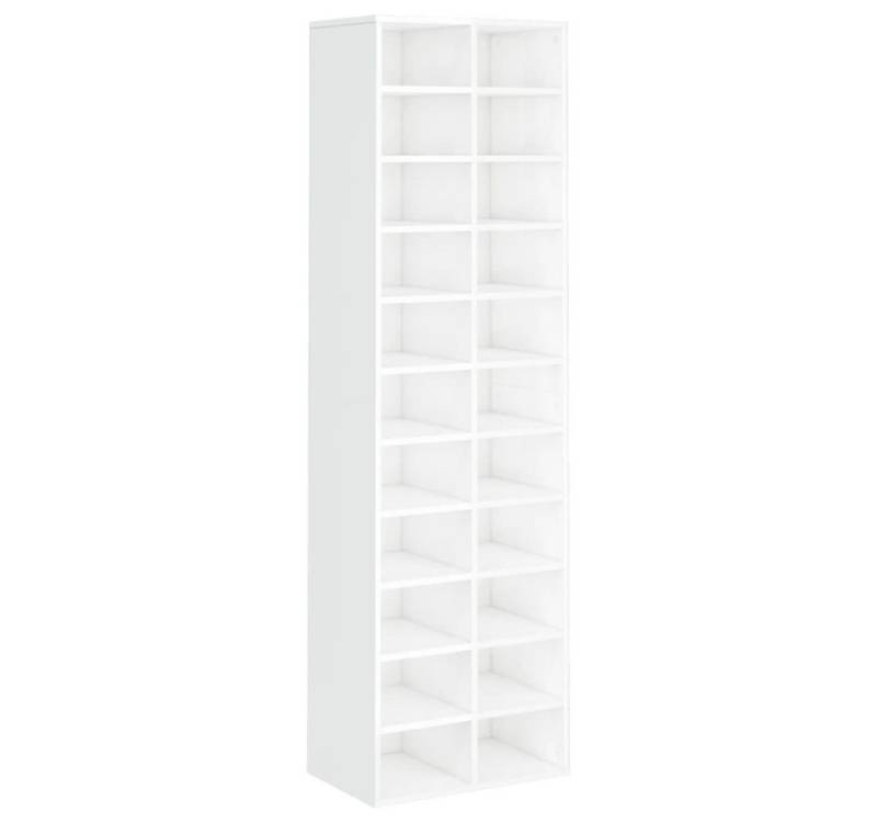 vidaXL Schuhschrank Schuhregal Hochglanz-Weiß 54x34x183 cm Holzwerkstoff vidaXL Schuhschrank Schuhregal Hochglanz-Weiß 54x34x183 cm Holzwerkstoff von vidaXL