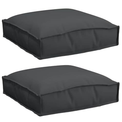 vidaXL Schwarze Palettenkissen 2er Set 40 x 40 x 8 cm Wasserabweisender Schaumstoff Für drinnen & draußen Kissen für Garten Terrasse Sitzauflage Oxford Modernes Quadratmöbel vidaXL Schwarze Palettenkissen 2er Set 40 x 40 x 8 cm Wasserabweisender Schaumstoff Für drinnen & draußen Kissen für Garten Terrasse Sitzauflage Oxford Modernes Quadratmöbel von vidaXL