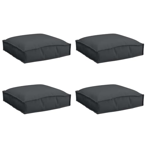 vidaXL Schwarze Palettkissen 4 Stück 40 x 40 x 8 cm wasserabweisendes Oxford-Gewebe für drinnen und draußen, Kissen für Garten und Terrasse, modernes quadratisches Möbel vidaXL Schwarze Palettkissen 4 Stück 40 x 40 x 8 cm wasserabweisendes Oxford-Gewebe für drinnen und draußen, Kissen für Garten und Terrasse, modernes quadratisches Möbel von vidaXL