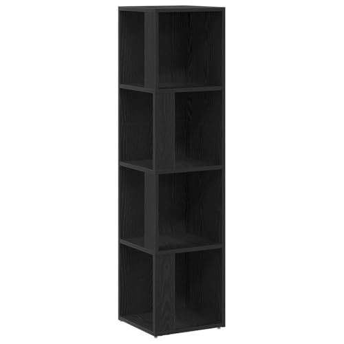 vidaXL Bücherregal Schwarz Eiche 33x33x132 cm Holzwerkstoff vidaXL Bücherregal Schwarz Eiche 33x33x132 cm Holzwerkstoff von vidaXL