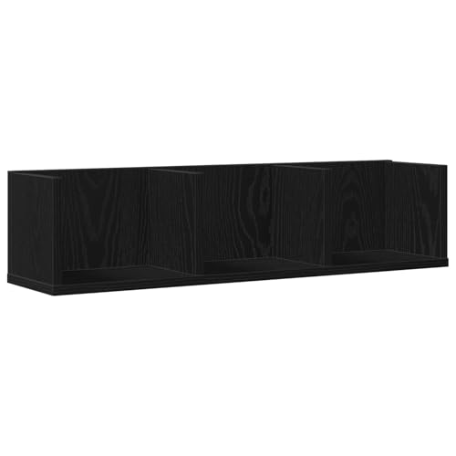 vidaXL CD-Wandregal Schwarze Eiche 75x18x18 cm aus Holzwerkstoff vidaXL CD-Wandregal Schwarze Eiche 75x18x18 cm aus Holzwerkstoff von vidaXL