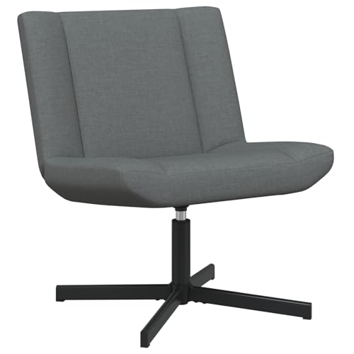 vidaXL Schwenkstuhl Dunkelgrau Stoff, Metall Mittel Schwenkstuhl vidaXL Schwenkstuhl Dunkelgrau Stoff, Metall Mittel Schwenkstuhl von vidaXL