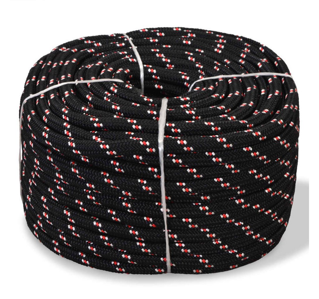 vidaXL Seil, Bootsseil Polypropylen 16 mm 50 m Schwarz vidaXL Seil, Bootsseil Polypropylen 16 mm 50 m Schwarz von vidaXL