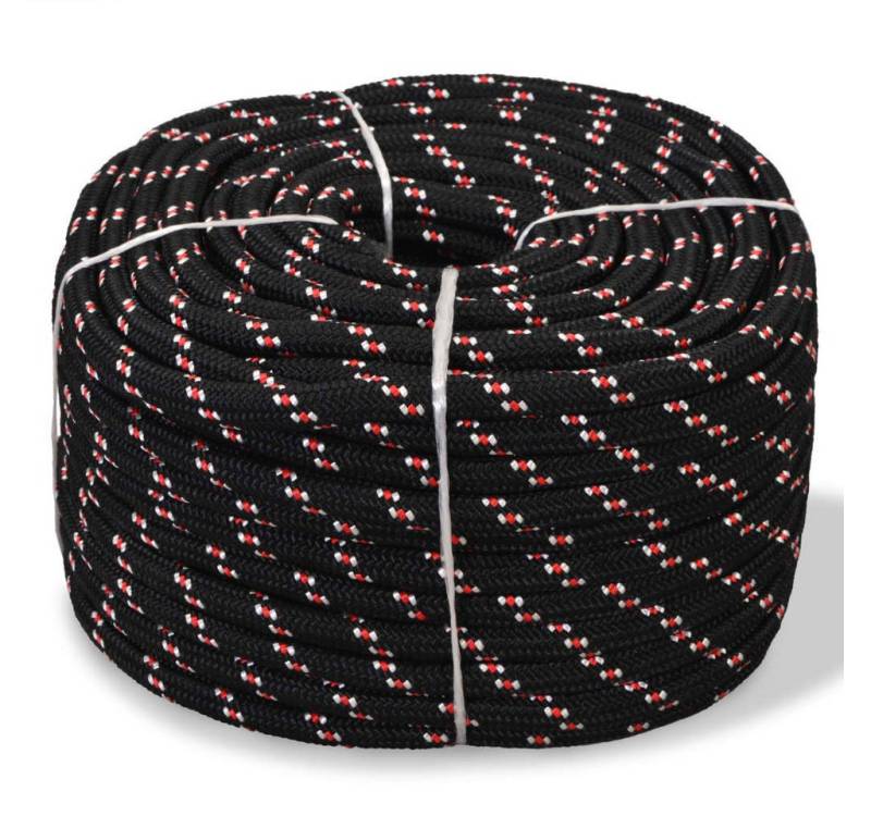 vidaXL Seil, Bootsseil Polypropylen 16 mm 50 m Schwarz vidaXL Seil, Bootsseil Polypropylen 16 mm 50 m Schwarz von vidaXL