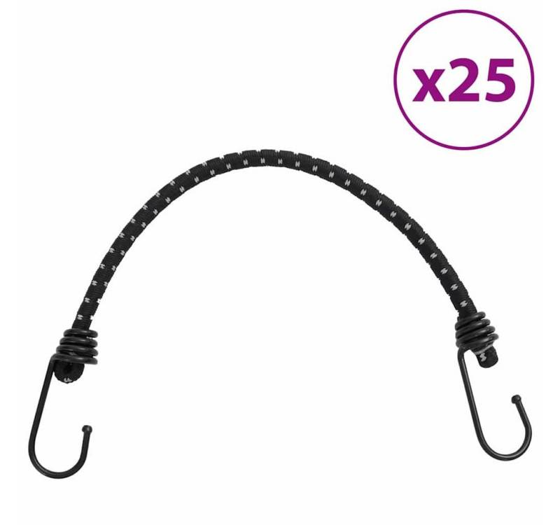 vidaXL Seil, Gummiseile Reflektierend mit Haken 25 Stk. 38 cm von vidaXL