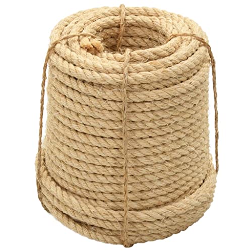 vidaXL Seil Sisalseil Naturseil Schnur Kratzbaum Kratzbäume Kratzbaumseil Tau Tauwerk Juteseil Dekokordel Garten Camping 100% Sisal 12 mm 50 m Natur von vidaXL