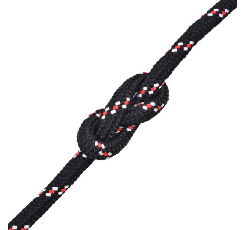 vidaXL Seil, Bootsseil Polypropylen 8 mm 100 m Schwarz von vidaXL
