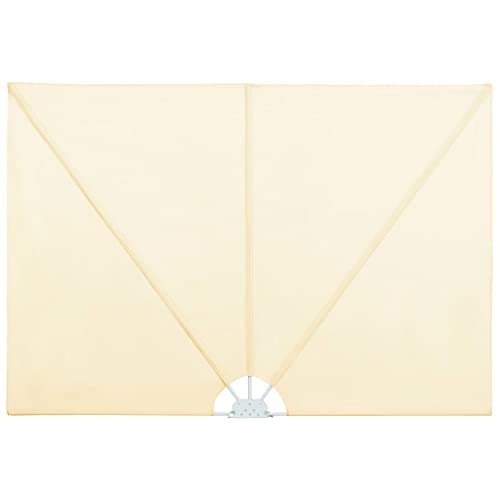vidaXL Seitenfächer Terrasse 240x160cm Creme Balkonfächer Seitenmarkise Garten vidaXL Seitenfächer Terrasse 240x160cm Creme Balkonfächer Seitenmarkise Garten von vidaXL