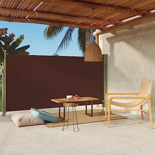 vidaXL Seitenmarkise Ausziehbar 160x300 cm Braun von vidaXL