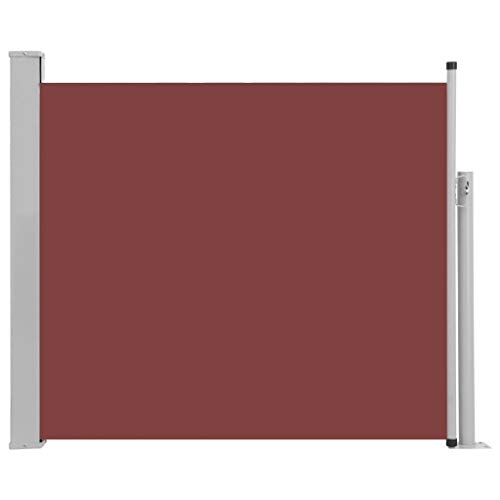 vidaXL Seitenmarkise Ausziehbar Sonnenschutz Sichtschutz Windschutz Seitenrollo Markise Seitenwandmarkise Balkon Garten Terrasse 100x300cm Braun von vidaXL