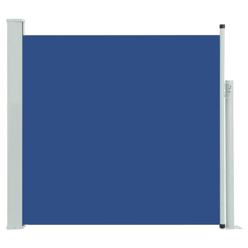 vidaXL Seitenmarkise Ausziehbar Sonnenschutz Sichtschutz Windschutz Seitenrollo Markise Seitenwandmarkise Balkon Garten Terrasse 170x300cm Blau von vidaXL