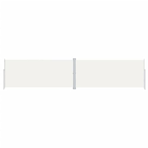 vidaXL Seitenmarkise Ausziehbar Sonnenschutz Sichtschutz Windschutz Seitenwandmarkise Seitenrollo Markise Balkon Garten Terrasse Creme 220x1000cm von vidaXL