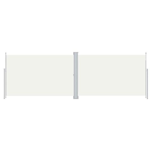 vidaXL Seitenmarkise Ausziehbar Sonnenschutz Sichtschutz Windschutz Seitenwandmarkise Seitenrollo Markise Balkon Garten Terrasse Creme 220x600cm von vidaXL