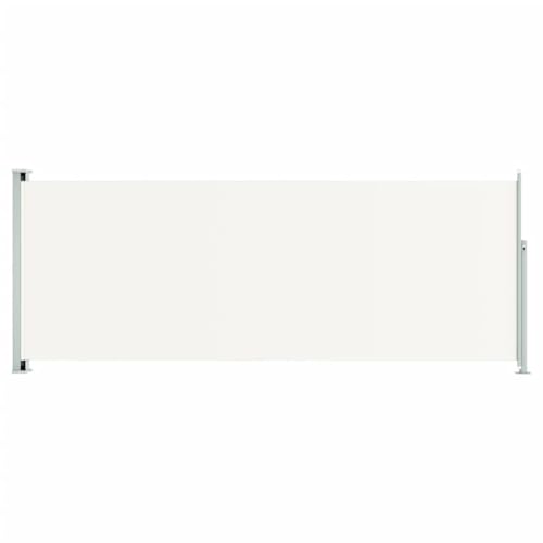 vidaXL Seitenmarkise Ausziehbar Sonnenschutz Sichtschutz Windschutz Seitenwandmarkise Seitenrollo Markise Balkon Terrasse Garten 117x300cm Creme von vidaXL