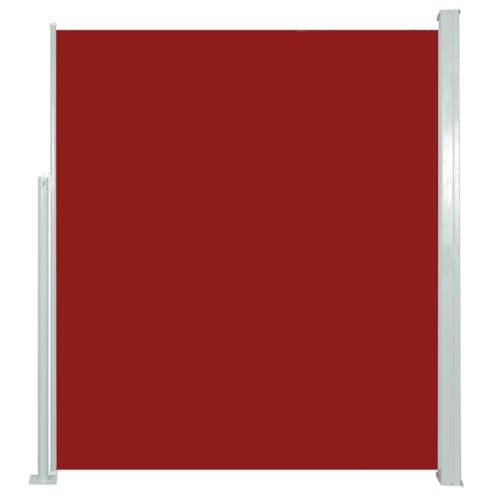 vidaXL Seitenmarkise Ausziehbar Sonnenschutz Sichtschutz Windschutz Seitenwandmarkise Seitenrollo Markise Balkon Terrasse Garten 160x500cm Rot von vidaXL