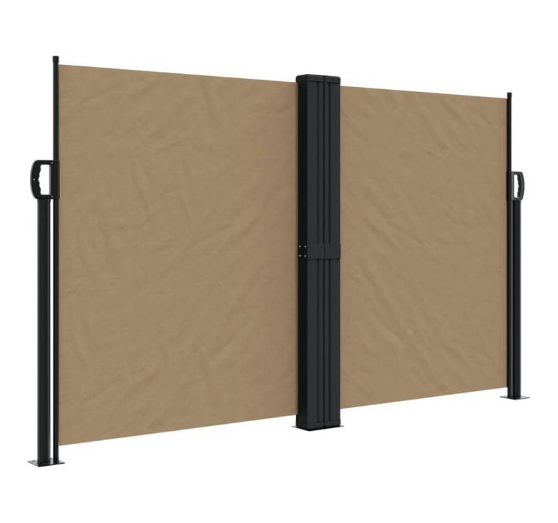 vidaXL Seitenmarkise Seitenmarkise Ausziehbar Taupe 140x1000 cm von vidaXL