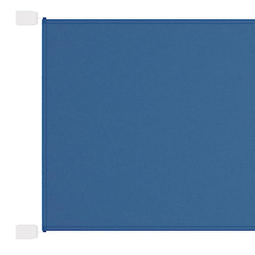 vidaXL Senkrechtmarkise Sichtschutz Windschutz Sonnenschutz Markise Vertikalmarkise Seitenmarkise Balkon Garten Terrasse Blau 140x600cm Oxford-Gewebe von vidaXL