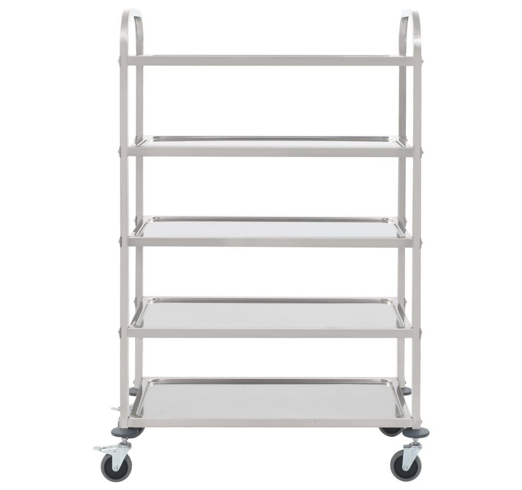 vidaXL Servierwagen, 5-Stufiger Servierwagen 107 x 55 x 147 cm Edelstahl vidaXL Servierwagen, 5-Stufiger Servierwagen 107 x 55 x 147 cm Edelstahl von vidaXL