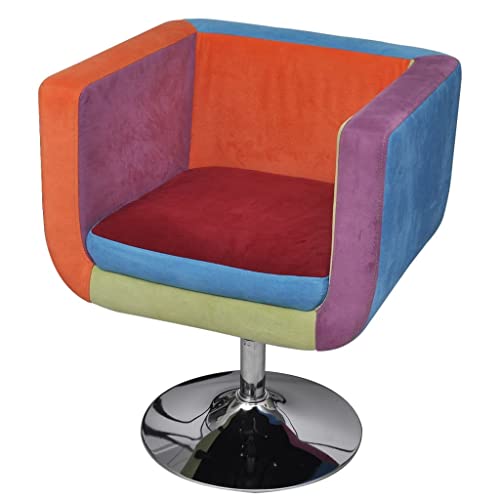 vidaXL Sessel Clubsessel Barhocker Drehstuhl Cocktailsessel Patchwork bunt von vidaXL