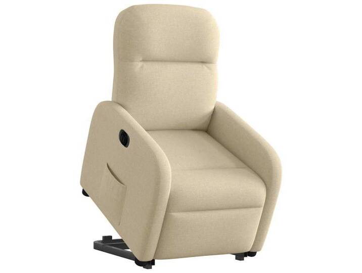 vidaXL Sessel Relaxsessel mit Aufstehhilfe Elektrisch Creme Stoff (1-St), Electric push back, Creme von vidaXL