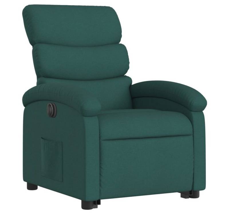 vidaXL Sessel Elektrischer Massagesessel mit Aufstehhilfe Dunkelgrün Stoff (1-St) von vidaXL
