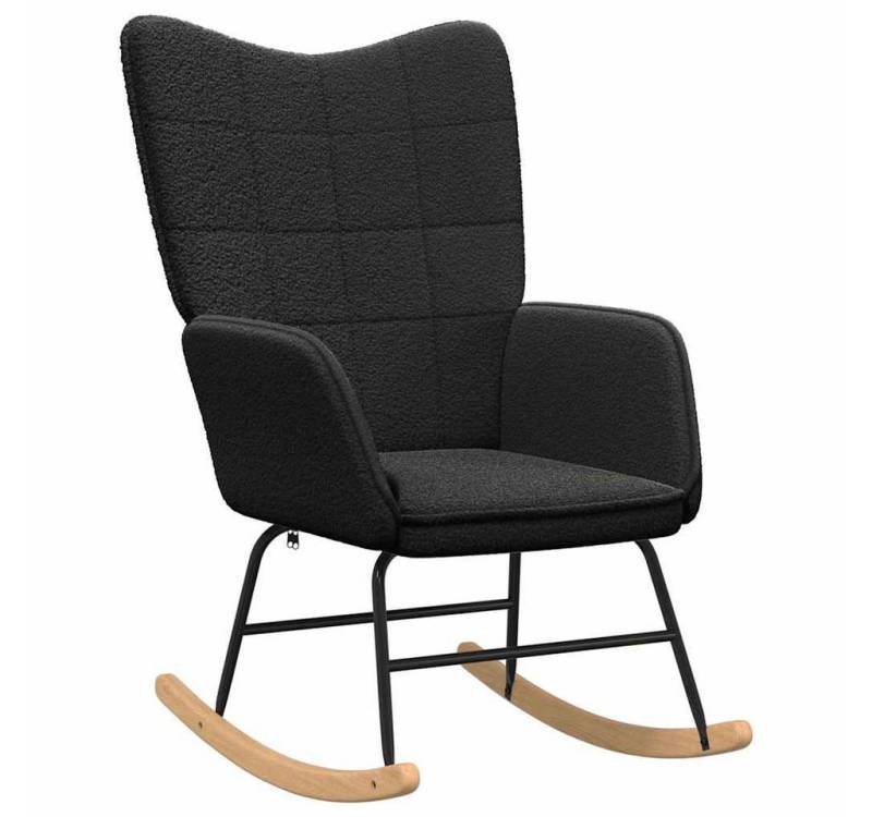 vidaXL Sessel Schaukelstuhl Schwarz Sherpa-Stoff (1-St) von vidaXL