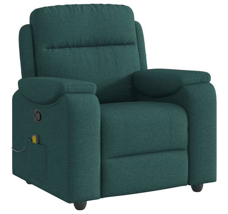 vidaXL Sessel Massagesessel Dunkelgrün Stoff (1-St) von vidaXL