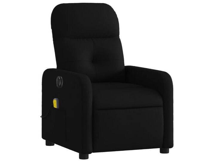 vidaXL Sessel Massagesessel Elektrisch Schwarz Stoff (1-St), schwarz, Elektrisches Neigungssystem, Schwarz von vidaXL