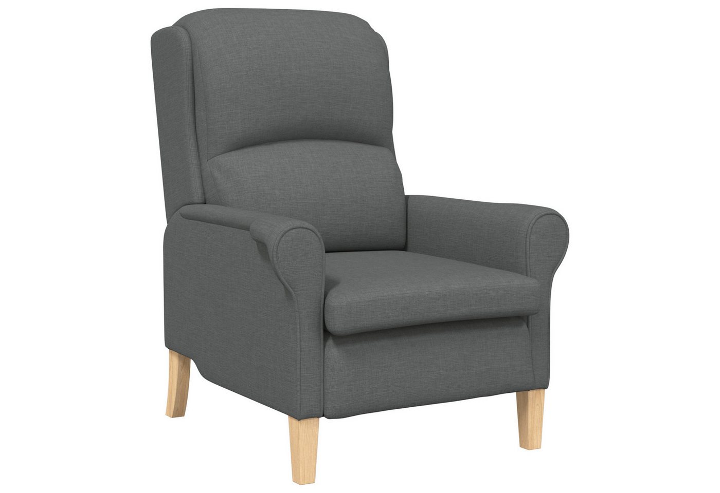 vidaXL Sessel Moderner Sessel Dunkelgrau Stoff, Holz Mittel Langlebig Sessel (1-St) von vidaXL