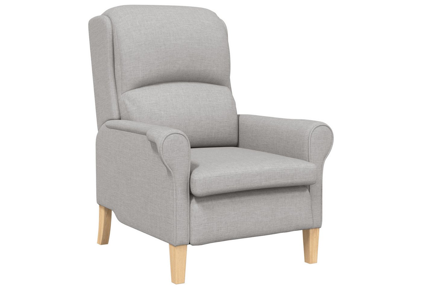 vidaXL Sessel Moderner Sessel Wolkengrau Polyesterstoff Mittel (1-St) von vidaXL