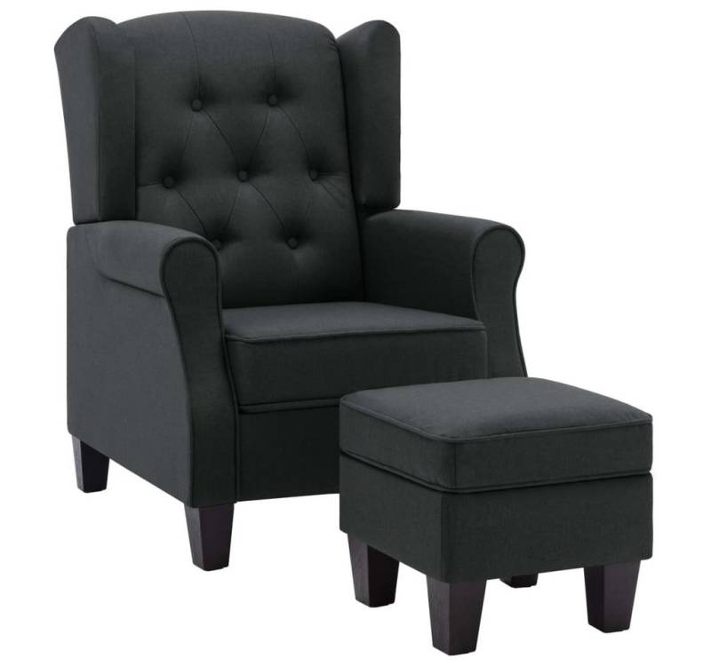 vidaXL Sessel Ohrensessel Relaxsessel Fernsehsessel Polstersessel mit Fußhocker Dunk von vidaXL
