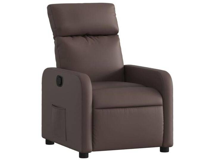 vidaXL Sessel Relaxsessel Braun Kunstleder (1-St), braun, Manuelles Neigesystem, Braun von vidaXL