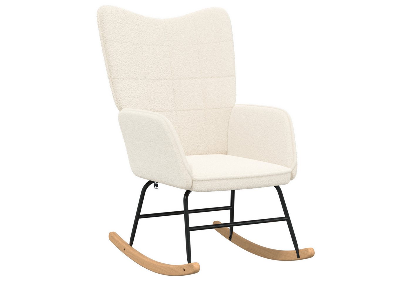 vidaXL Sessel Relaxsessel Creme Wollähnlicher Stoff (1-St) von vidaXL